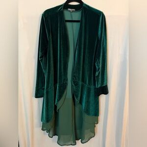 Elegant Green Velvet Shrug